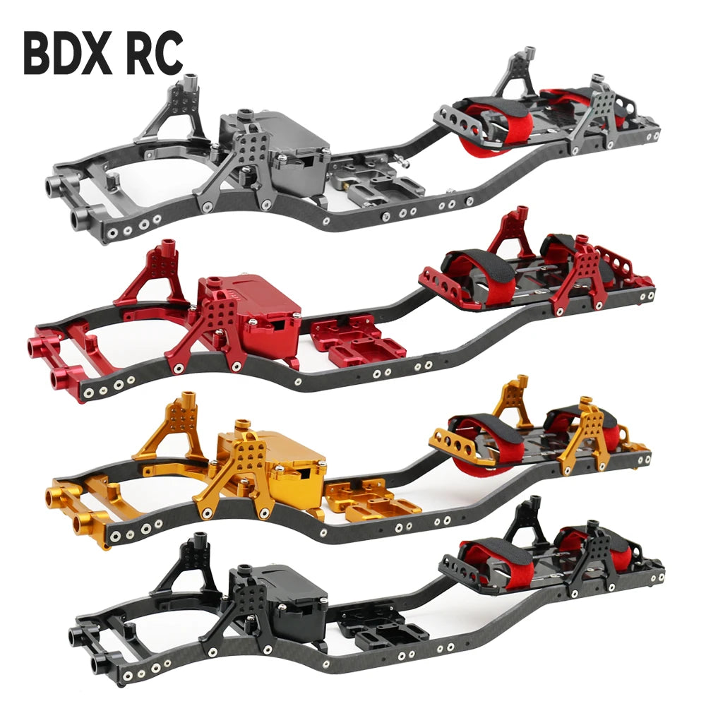 1/10 RC Crawler 4mm Carbon Fiber Chassis Frame CNC Girder Kit for Axial SCX10 II - EXPROTAS