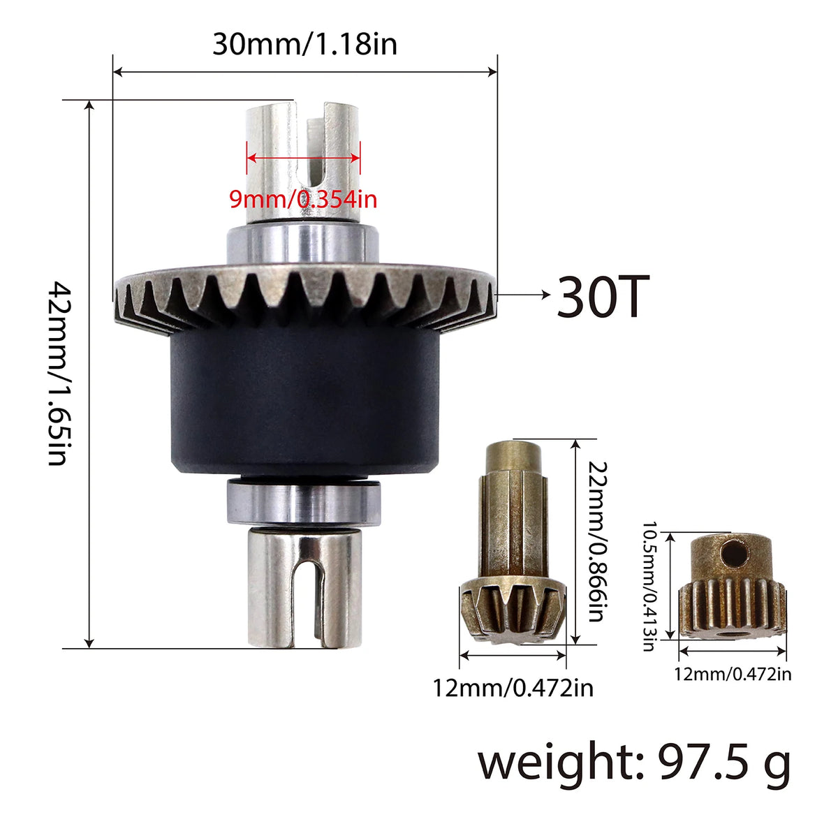 Shaft Gear Tire RC Car Parts for SG116MAX Q130B Models