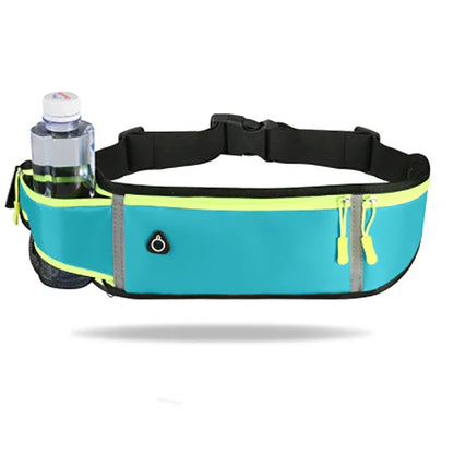 Running Bag Nylon Waist Phone Bag Men Women Waterproof Gym Fitness Bag Hold Water Cycling Phone Case Outdoor Sport Belt Portable
