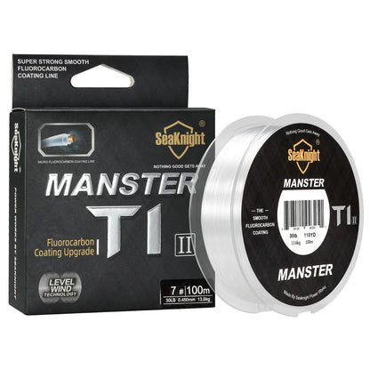 Fishing Line 100M Fluorocarbon Coating SeaKnight Manster 3-100LB