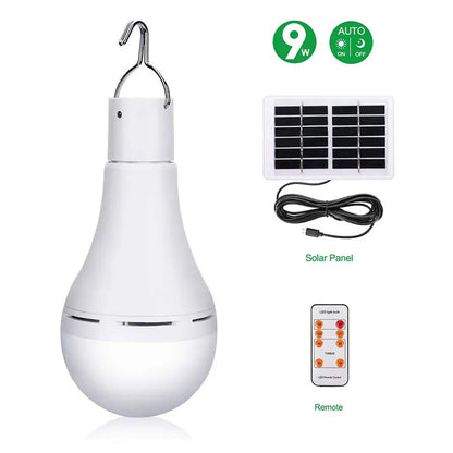 Solar Tent Light USB Rechargeable LED Hanging Lamp for Camping Outdoor