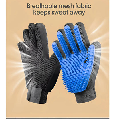 Pet Grooming Glove Deshedding Hair Remover Massage Brush for Dog Cat