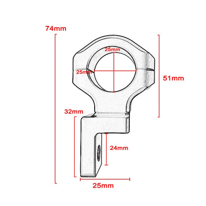 1PC Motorcycle LED Headlight Bracket Mount Clamp 22mm 25mm Fork Tubes Motorcycle Headlight Bracket For BMW For HONDA For Yamaha-EXPROTAS