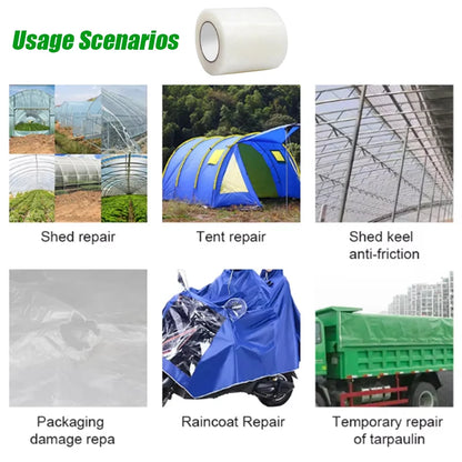 10M Film Repair Tape Transparent PVC Adhesive for Greenhouse Farming
