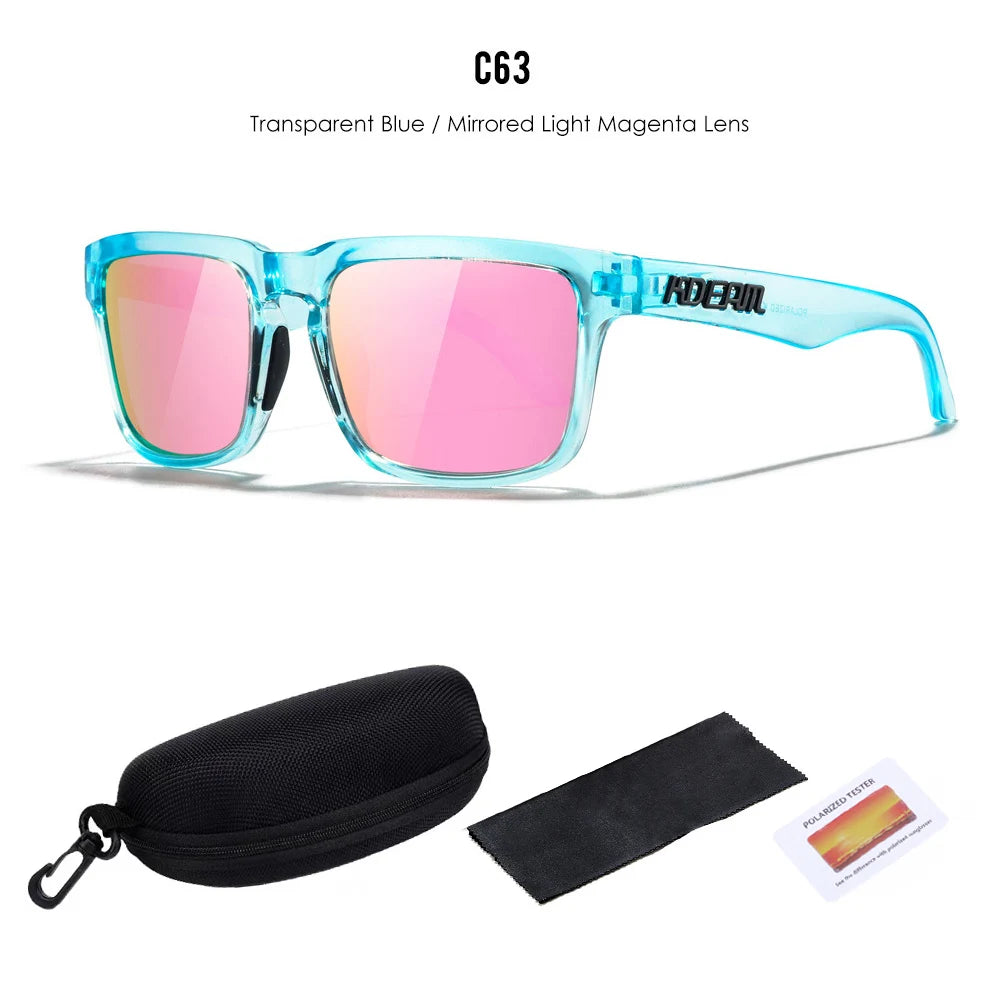 2025 KDEAM Polarized Sunglasses Red Mirror Lens Unisex Outdoor Eyewear