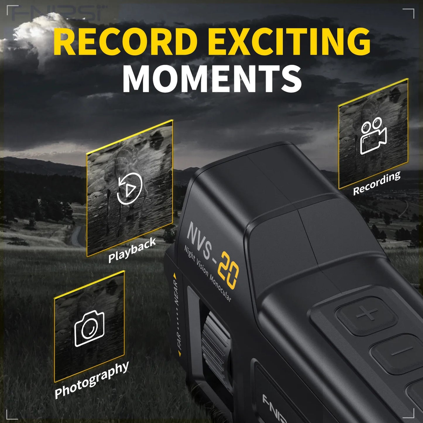 Night Vision Monocular 6X Digital Zoom 300m Hunting Camping Scope HD