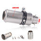Universal Stainless Steel Slip-On Exhaust Muffler Carbon Look with DB Killer 51-60mm