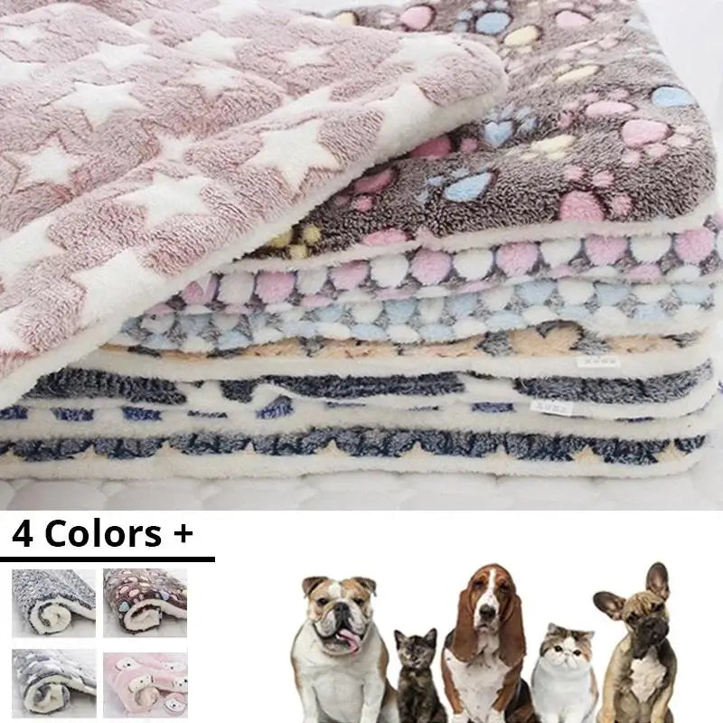 Warm Pet Blanket Pad Fleece Mat Soft Dog Cat Bed Cushion