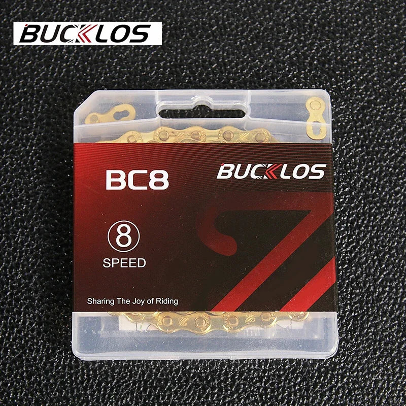MTB Road Bike Chain BUCKLOS 8-12 Speed 116/126 Links Bicycle
