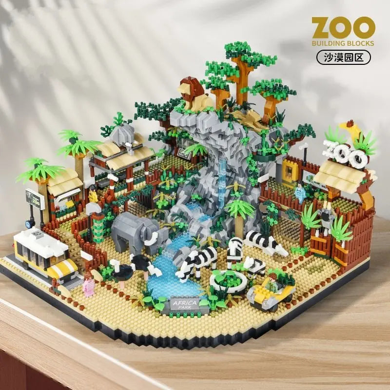 5000pcs New Collection Park Series Building Blocks Micro Particles Toys Difficult Birthday Gifts for Boys and Girls-EXPROTAS