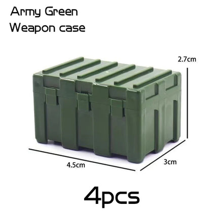Decool Military Weapon Box Building Blocks Army Soldier WW2 MOC Bricks Kids Toy