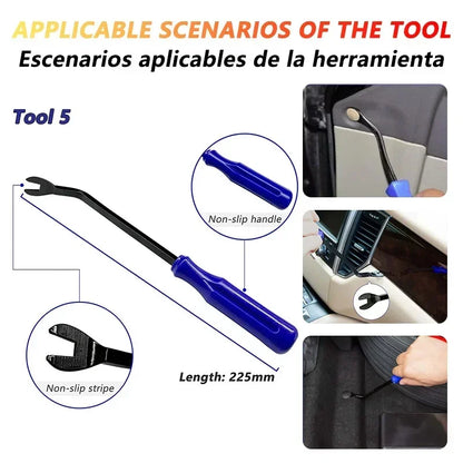 4x Car Door Clip Pry Trim Removal Tool Set Plastic Dash Panel Interior