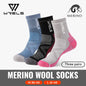 3 Pairs Merino Wool Socks Thermal Thick Hiking Socks for Men & Women