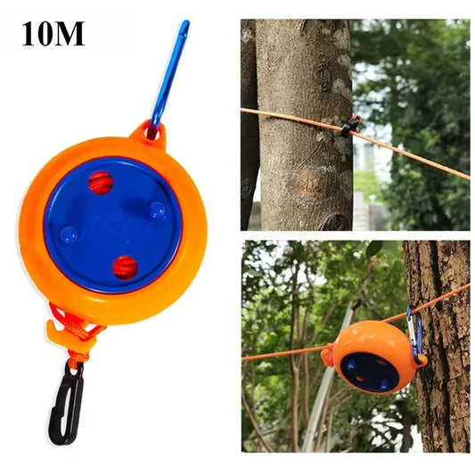 10M Drying Rope Portable Windproof Clothesline for Camping Laundry Travel