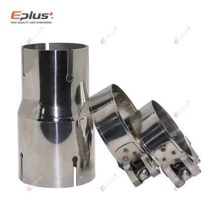 Stainless Steel Reducer Adapter | 39mm–54mm Exhaust Muffler for Car/Motorcycle