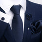 Men's Pocket Square Cufflink Tie Set Wedding Accessories by EXPROTAS