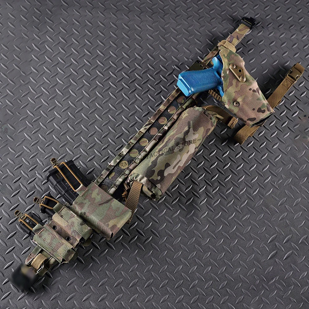 Tactical Belt Molle Combat Airsoft Hunting Lightweight Quick Detach Buckle
