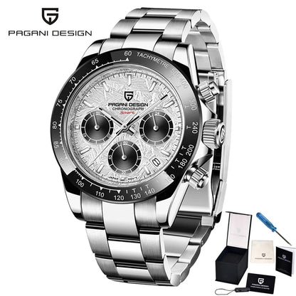 PAGANI Design Men’s Quartz Chronograph Watch VK63 Luxury Business 2024 Wristwatch