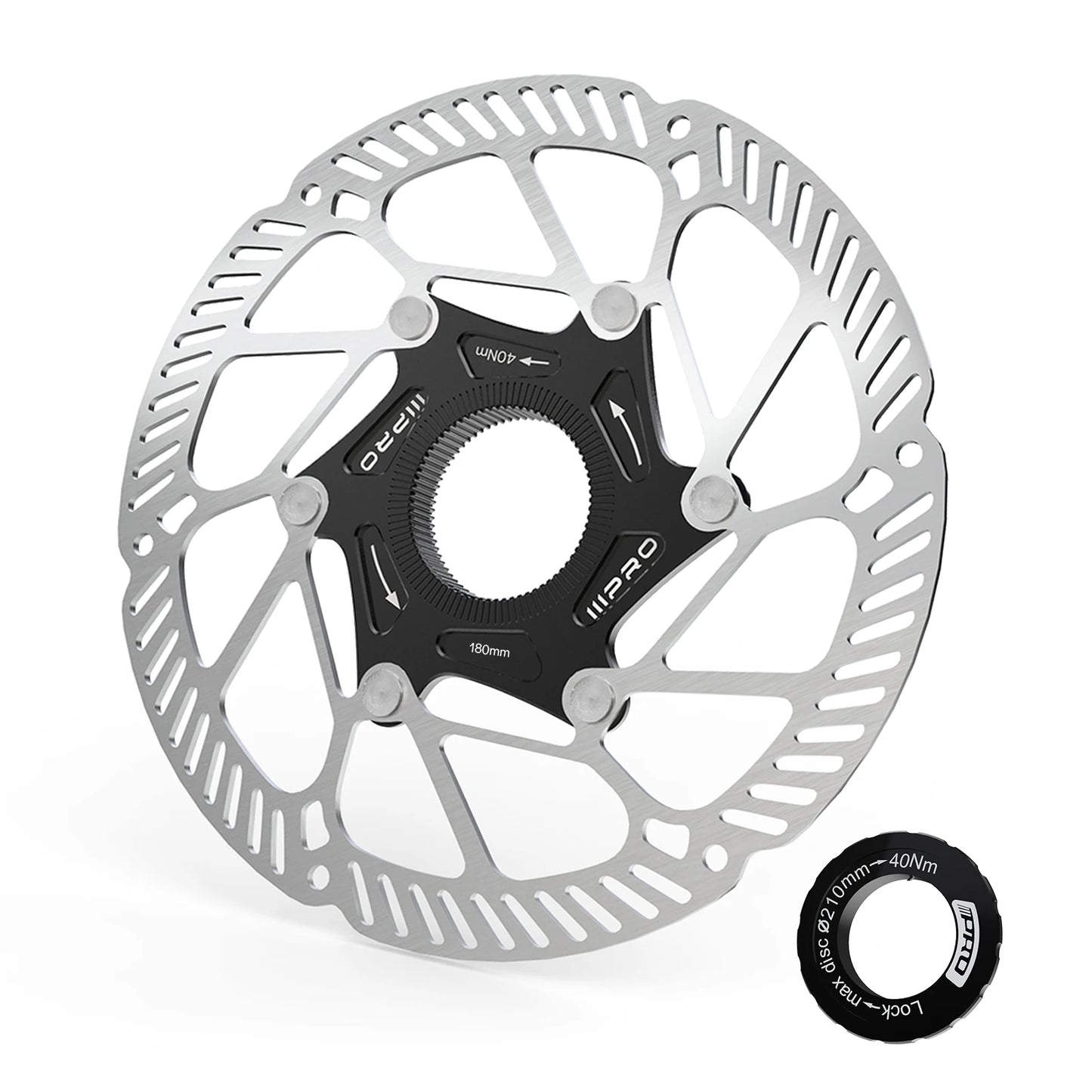 Center Lock Disc Brake Rotor IIIPRO Stainless Steel Bicycle MTB Road