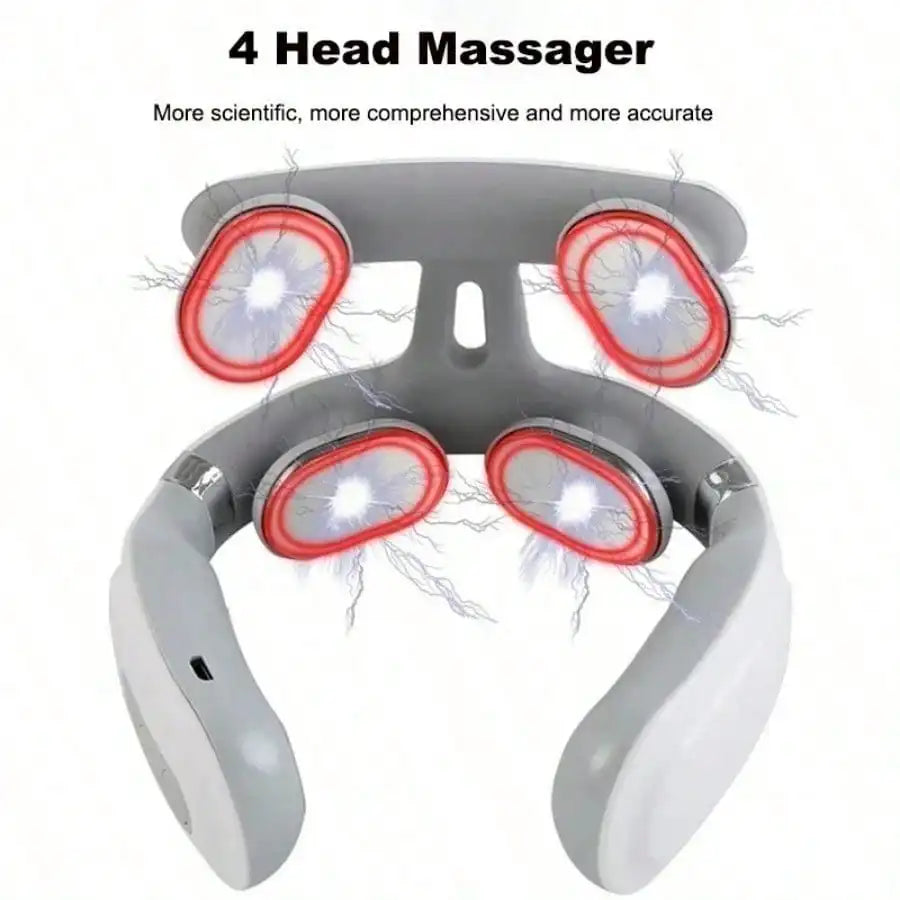 Rechargeable Lithium Battery Neck & Shoulder Massager with Heat Electric