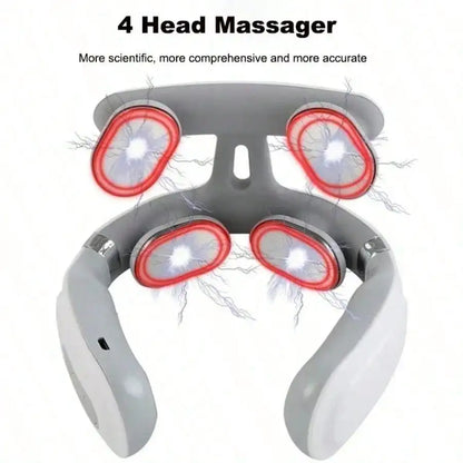 Rechargeable Lithium Battery Neck & Shoulder Massager with Heat Electric