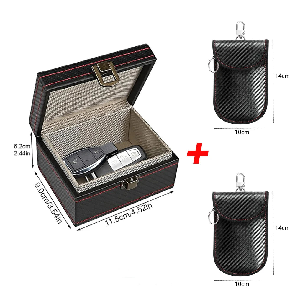 Faraday Box Car Keyless Signal Blocker Pouch RFID Anti-Theft Security