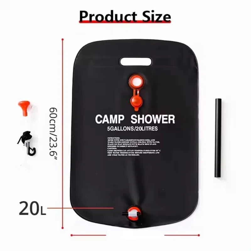 Outdoor Camping Shower Water Bag Folding Picnic Water Storage Container