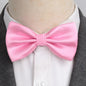 Bow Tie Solid Color Adjustable Wedding Party Ties for Men Women