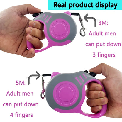 Retractable Dog Leash 3M 5M for Small Big Dogs Walking Traction Rope