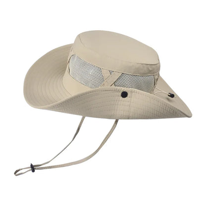 Fishing Hat UV Protection Wide Brim Summer Cap Men Outdoor Hiking