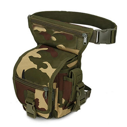 Tactical Drop Leg Bag Outdoor Thigh Pouch Military Molle Waist Pack