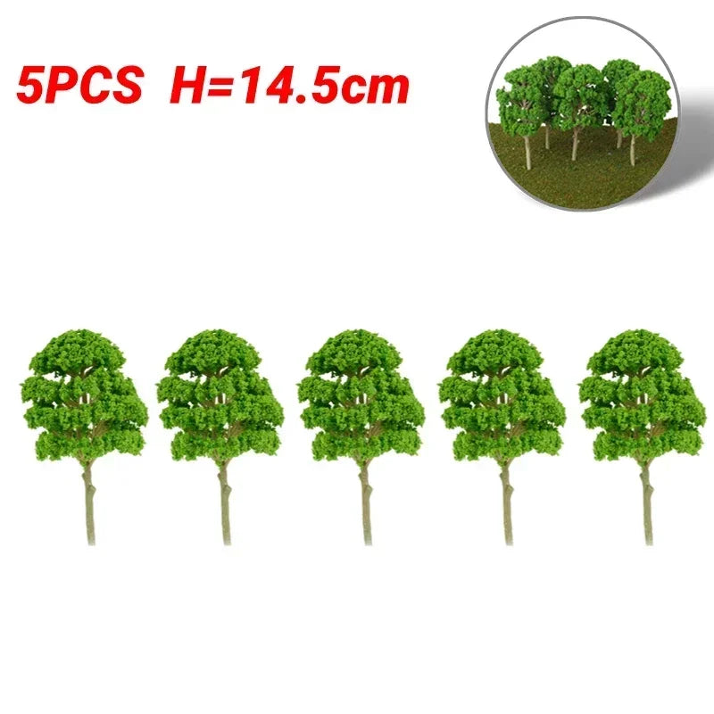 20Pcs Pine Trees Model 15cm Scenery for Scale Railway Layout Wargame Decor