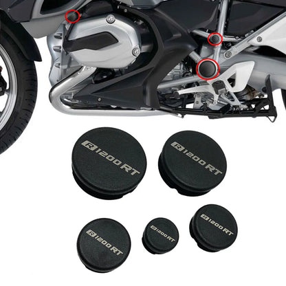 5PCS For BMW R1200RT R1250RT Frame Hole Cover Caps Plug Decorative Frame Cap Set R1200 RT R 1250RT 2014-2023 2020 2021 2022-EXPROTAS