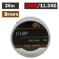 20m Carp Soft Hooklink Braid Line 15/25/35lb Uncoated Hair Rig Tackle