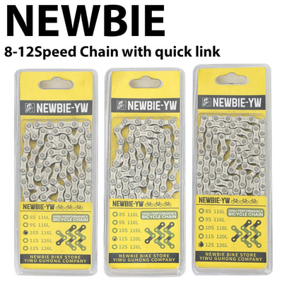 MTB Road Bike Chain with Missing Link 8 9 10 11 12 Speed Options Available