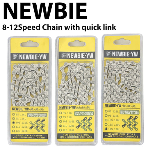 MTB Road Bike Chain with Missing Link 8 9 10 11 12 Speed Options Available