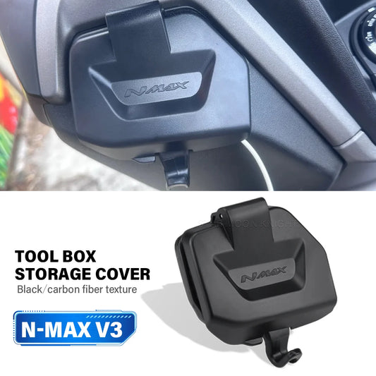 Yamaha NMAX 125 155 V3 Tech Max Tool Box Storage Cover Side Pocket Lid 2025
