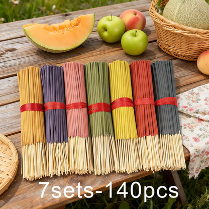 140 Incense Sticks Set with 20 Sticks Each - Rose, Lavender, Sandalwood