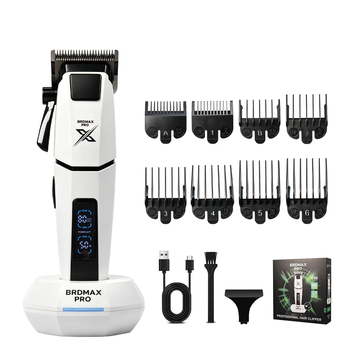 Hair Clipper Electric Trimmer for Men Barber Cutting Machine Cordless