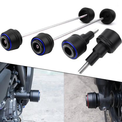 Yamaha MT-07 FZ-07 Wheel Axle Fork Crash Protectors Frame Sliders 2014-2026