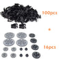 100Pcs Link Chain Gear Parts for MOC Building Blocks Train Toys