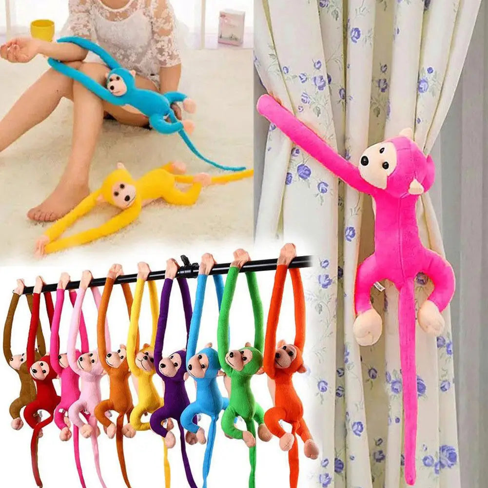 Plush Monkey Soft Toy Stuffed Animal Long Arms Hanging Decor Kids Toy