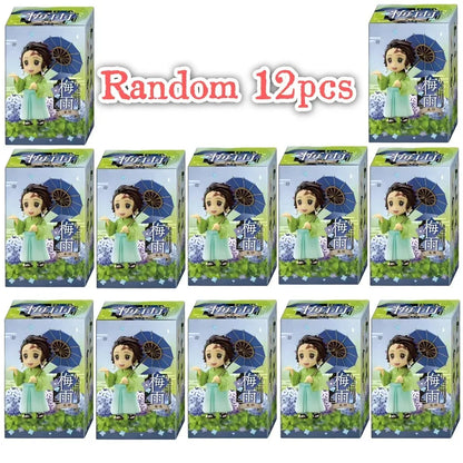 Blind Box Demon Slayer Figures Tanjiro Nezuko Kamado Anime Collectibles