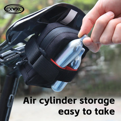 Mini Bike Saddle Bag CXWXC 0.35L Lightweight Seat Tail Storage Pouch