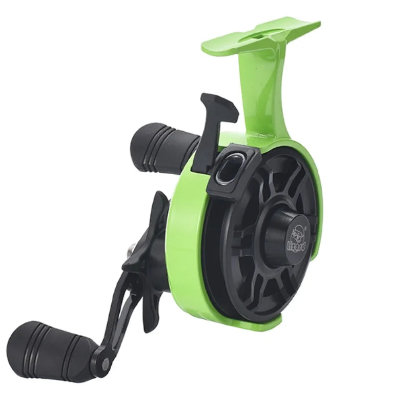 Ice Fishing Reel Lizard Free Runner Spool EVA Knob Metal Plastic Spool Options