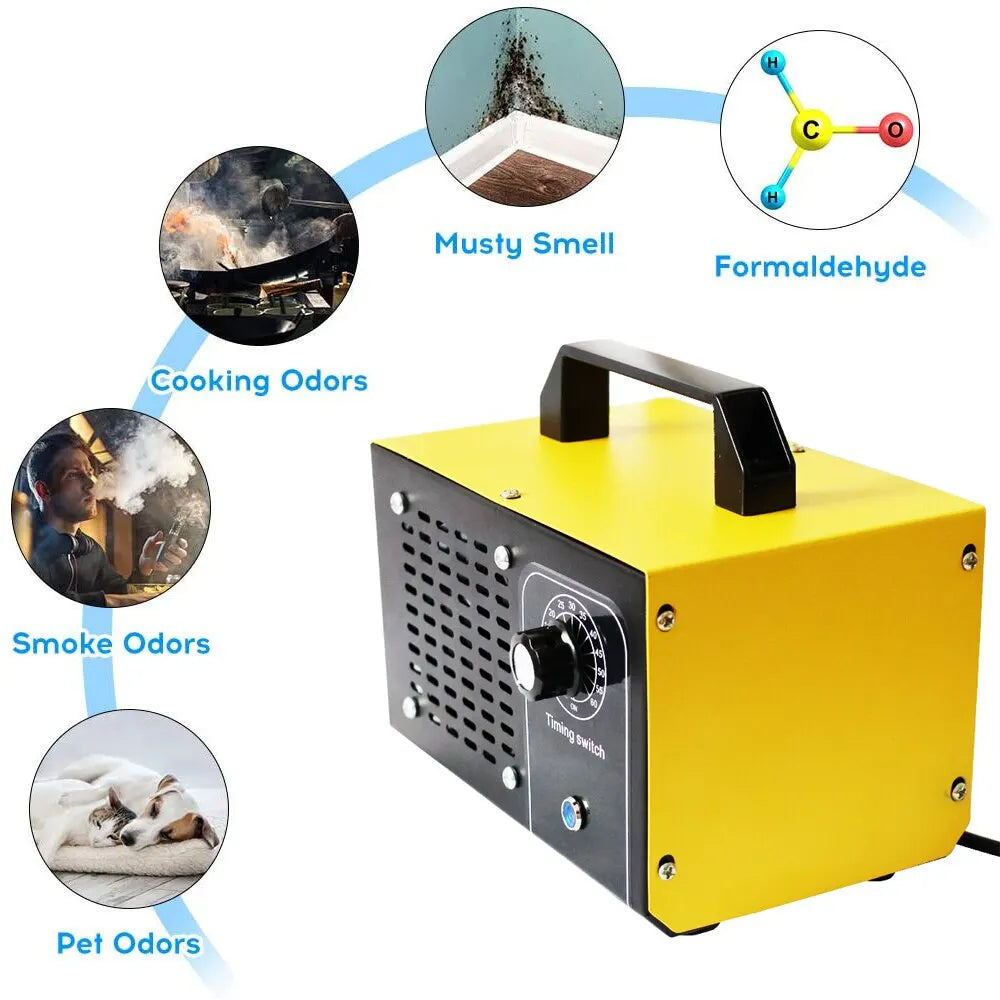 ATWFS 220V 60G Ozone Generator Purifier Cleaning Formaldehy Air Cleaner Ozono Disinfection Sterilization-EXPROTAS