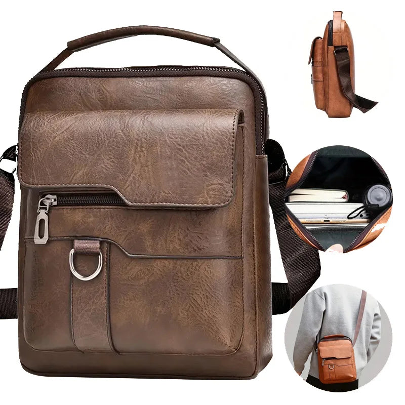 Men's Shoulder Bag Tactical Crossbody Briefcase for Work Laptop