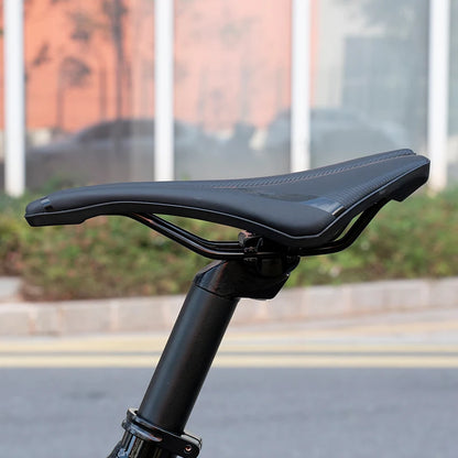 OFFBONDAGE Cycling Saddle MTB Hollow Breathable Shockproof Non-Slip PU Seat Pad