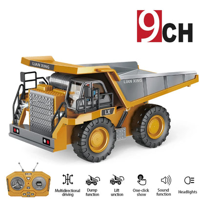2.4Ghz Remote Control Car Rc Forklift Truck Engineering Vehicles Cranes Liftable Spray Simulated Sound Toys For Children's Gifts-EXPROTAS