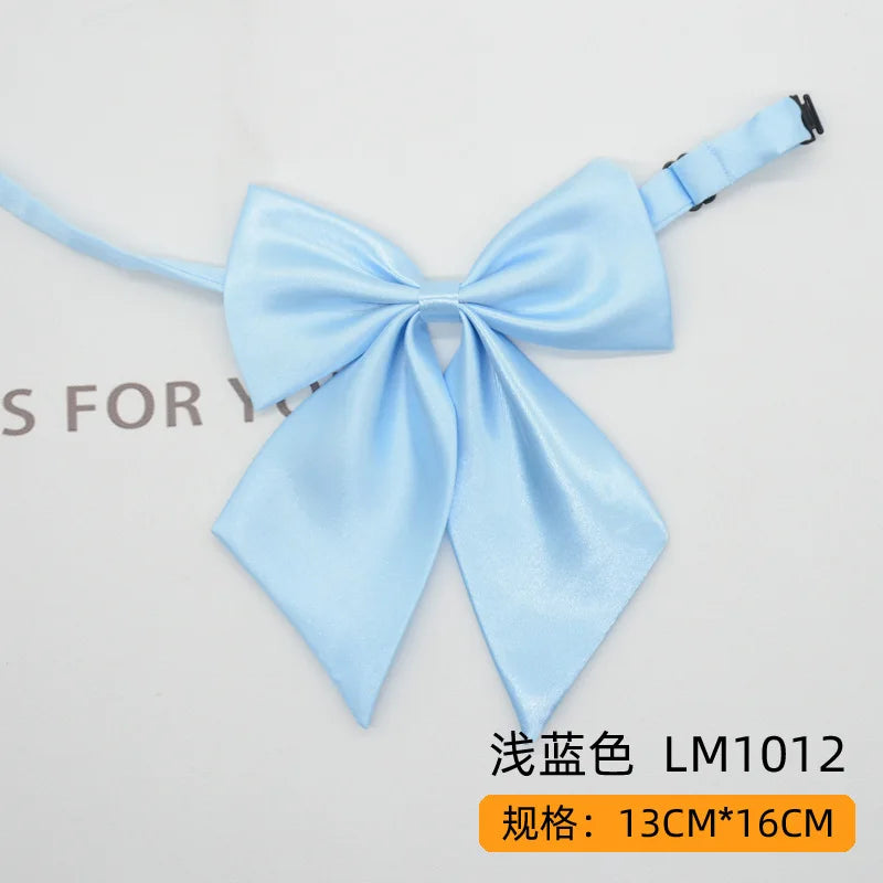 Women Butterfly Bow Ties Solid Silk Necktie Formal Accessory for Events